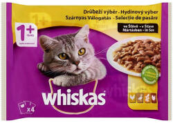 Whiskas alutasak Multipack szárnyas válogatás mártásban 4x85g