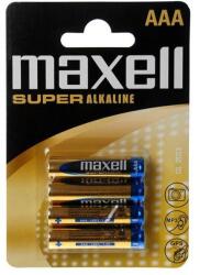 Maxell Super Alkáli AAA ceruza elem (4db / csomag) (LR03) (790336.04. EU) (790336.04. EU) (790336.04.EU)