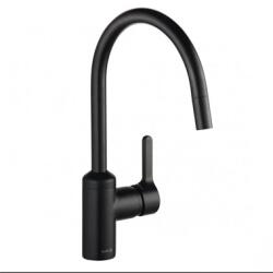 Kludi Bingo Star egykaros mosogató csaptelep kihúzható kifolyóval, fekete (KL-428513978)