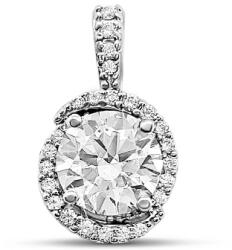 ÉkszerM Fehérarany Köves Medál AU 96175