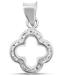 ÉkszerM Fehérarany Négylevelű Lóhere Medál AU 96184