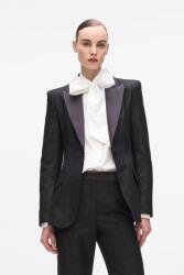 Karl Lagerfeld gyapjúkeverék felső - fekete 36 - answear - 125 990 Ft