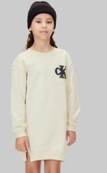 Calvin Klein Jeans gyerek ruha - bézs 140 - answear - 20 390 Ft