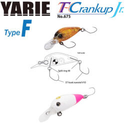 Yarie Jespa YARIE 675 T-CRANKUP JR TYPE F 2.8mm 1.8gr C25 Siro Pino (Y67518C25)