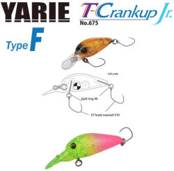 Yarie Jespa YARIE 675 T-CRANKUP JR TYPE F 2.8mm 1.8gr C34 Go Go Chart (Y67518C34)