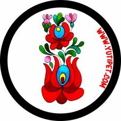 MONTANA DOG - Etichete grafice pentru hamurile Yutipet RnD, mărimea XXS-S2 (motiv floral popular)