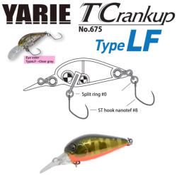 Yarie Jespa YARIE 675 T-CRANKUP TYPE LF 3.5mm 2.6gr C33 Kurokin Yamame MG (Y67526C33)