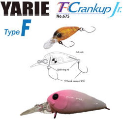 Yarie Jespa YARIE T-CRANKUP JR 675 TYPE F 2.8mm 1.8gr C30 Matsupin (Y67518C30)