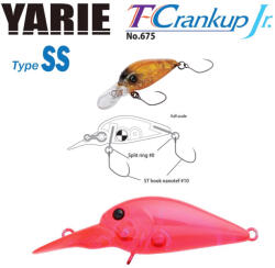 Yarie Jespa YARIE T-CRANKUP JR 675 TYPE SS 2.8mm 2.1gr C18 Clear Pink (Y67521C18)