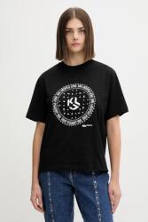 Karl Lagerfeld Jeans pamut póló - fekete XS - answear - 19 290 Ft