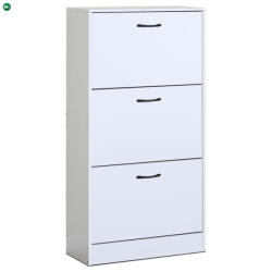  Cipőtartó (cipősszekrény), MDF, fehér, ABO-G1016 WT