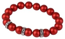 SWAROVSKI Karkötő, tűzpiros SWAROVSKI gyöngyből, fehér rondella kristállyal, 10mm, ART CRYSTELLA M (1831XGY034M)