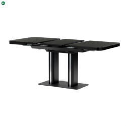 Artium Bővíthető Étkezőasztal 120-160×80 cm, MDF, Fekete. HT-D1926 BK