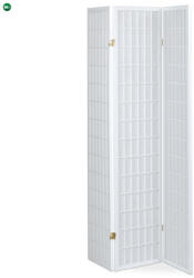  Fehér Tömörfa Paraván. EF-E803 WT - fenyobutor24