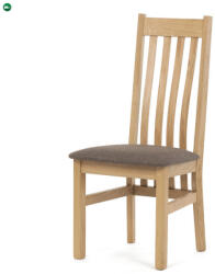  Tömör Tölgy Étkezőszék Barna Párnázott Üléssel. C-2100