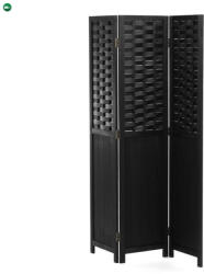  Fekete Tömörfa Paraván. EF-L145 BK