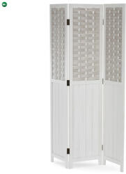  Fehér Tömörfa Paraván. EF-L145 WT - fenyobutor24