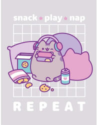 Halantex Pusheen cicás plüss takaró 130x170 cm - Repeat