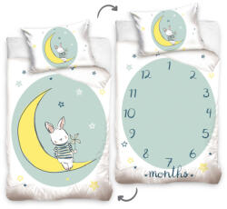 Carbotex Nyuszis ovis ágyneműhuzat szett - Month by Month