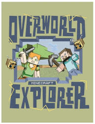 Halantex Minecraft polár takaró 130x170 cm - Overworld Explorer