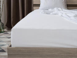  Cearsaf jersey Culoare alb, 160 x 200 cm