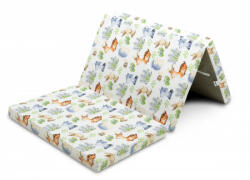 Összehajtható matrac utazóágyhoz 60x120cm - forest friends