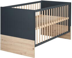 Roba Sötétszürke-natúr színű babaágy 70x140 cm Lenn - Roba