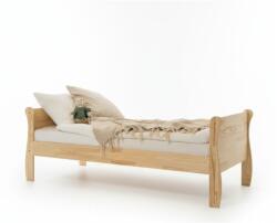 Adeko Natúr színű borovi fenyő gyerekágy ágyráccsal 90x200 cm Roma - Adeko