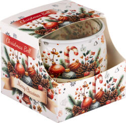 Tea lights Illatmécses üvegpohárban christmas bell 1db