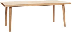Hübsch Étkezőasztal tölgyfa dekorral 100x200 cm Herringbone - Hübsch
