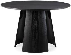 MOME Kerek étkezőasztal fekete asztallappal ø 120 cm Zuri - MOME