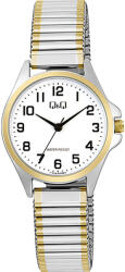 Q&Q női karóra, quartz, bicolor színű fémtok, bicolor színű rugóscsat, fehér számlap C37A-025PY (4707-5)