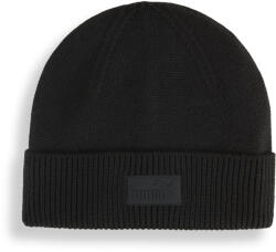 PUMA Felnőtt Futás Sildes Sapka Kötött, Logó Folt Essentials Elevated Rubber Patch fekete