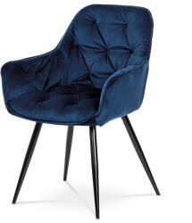  Kék Bársony Étkezőszék. DCH-421 BLUE4 (artDCH-421-BLUE4)
