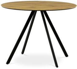  Kerek Étkezőasztal 100x100cm, Tölgy Színben, HT-R5010 Oak (artHT-R5010-OAK)