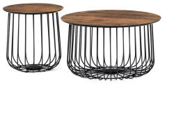  Dohányzóasztal 60×60 cm, MDF, Vad Tölgy. AF-3007 OLW (artAF-3007-OLW)