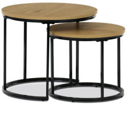  Dohányzóasztal 53×53×46 cm, MDF, Vad Tölgy. CT-G1145 OAK (artCT-G1145-OAK)