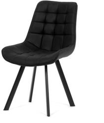  Fekete Vintage Szövet Étkezőszék. HC-V3066 BK3 (artHC-V3066-BK3)