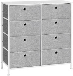  Fiókos szekrény 80x30x82cm, Fém Vázzal, Szürke Színben AUK-E1024 Grey (artAUK-E1024-GREY)