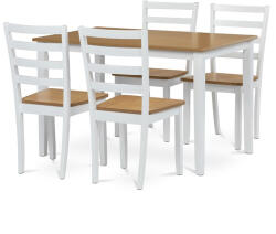  Étkezőszett 4 székkel, 120×75×75 cm, Tölgy Furnér. VESPA OAK (artVESPA-OAK)