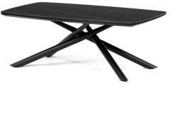  Dohányzóasztal 120×70 cm, Sinterelt Kerámia, Márványhatás. AHG-X7227 BK (artAHG-X7227-BK)