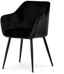  Fekete Bársony Étkezőszék. PIKA BK4 (artPIKA-BK4)