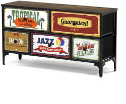  Többszínű MDF Komód 103×30×56 cm. AUK-W2103 BK (artAUK-W2103-BK)