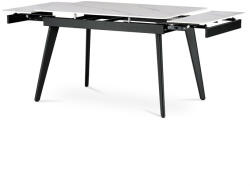  Bővíthető Étkezőasztal 120-180×80 cm, Kerámia Márvány Lappal. HT-405M WT (artHT-405M-WT)