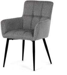  Szürke Szövet Étkezőszék, Ezüst Árnyalattal. DCH-P3146 SIL2 (artDCH-P3146-SIL2)