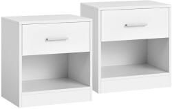  Tárolóasztal 39×28 cm, MDF, Fehér. ANT-E1081 WT (artANT-E1081-WT)