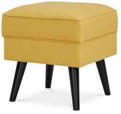  Lábtartó Zsámoly, sárga szövet kárpittal, bükkfa lábakkal (artAK-A1316-YEL2)