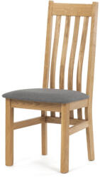  Natúr Tömörfa Étkezőszék, Szürke Üléssel. C-2100 GREY2 (artC-2100-GREY2)