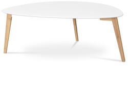  Fehér Háromlábú Dohányzóasztal. Méret: 120x60x45 cmAF-1184 (artAF-1184-WT)