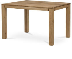  Étkezőasztal 120x80 cm, tömör tölgy, lábak 8x8 cm (artDS-F120-DUB)